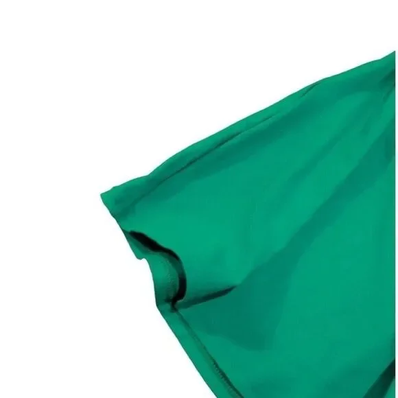 Birdsong Bare Necessities Size 34D Underwire Green Tie Front Tankini Swim Top - Picture 9 of 13